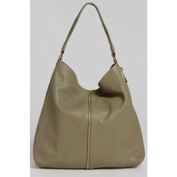Kelsi Dagger McKenzie Sage Hobo Pebble Leather Shoulder Tote Bag Green NEW* - Picture 1 of 16